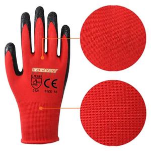 Hombres Industrial Grip Heavy Duty Seguridad Mano Látex Venta al por mayor Construcción Goma Jardín Guantes y equipo de protección Guantes DE TRABAJO - Product Image 2