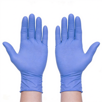 Gants en nitrile jetables sans poudre, sans latex, avec logo personnalisé, pour examen médical
