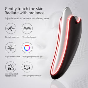 Mini Mehrzweck-Gesichts pflege Gua Sha Werkzeug Wärme Hochfrequenz vibration Tragbares galvanisches elektrisches Gesichts <span class=keywords><strong>massage</strong></span> gerät - Product Image 3