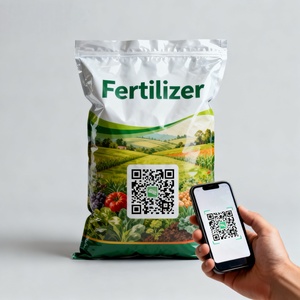 Custom Logo Printed Fertilizer Bag Waterproof PP Woven <b>Material</b> with QR Code for Full Product Traceability - Product Image 1