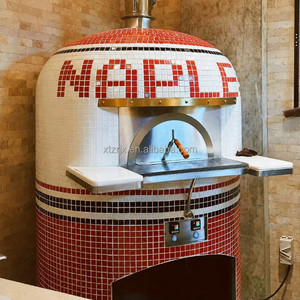 <span class=keywords><strong>Four</strong></span> à pizza commercial portable au <span class=keywords><strong>gaz</strong></span> et électrique avec pierre rotative - Product Image 5