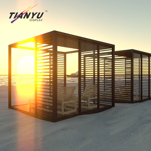 Pavillon de Salon d'<span class=keywords><strong>Exposition</strong></span> Gazebo Solaire à Toit Ouvrant à Lames Orientables 14 x 12 avec Pergola Métallique Étanche - Product Image 1