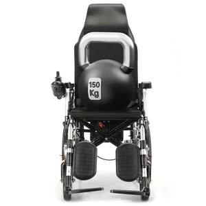 Gran oferta 2025, silla de ruedas eléctrica plegable portátil completamente automática con respaldo alto y cómodo para ancianos - Product Image 5