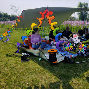 Vente chaude Étanche Couleur Rotatif Vichy Moulin À <span class=keywords><strong>Vent</strong></span> Bande Enfants En Plein Air Jardin <span class=keywords><strong>Vent</strong></span> Tour Décoration - Product Image 4