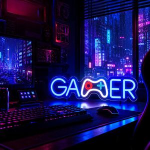 Gamer Letreros Neon LED dimmable USB powered ambient <b>light</b> store <b>window</b> decoration <b>light</b> street indicator <b>light</b> landscape <b>light</b> - Product Image 4