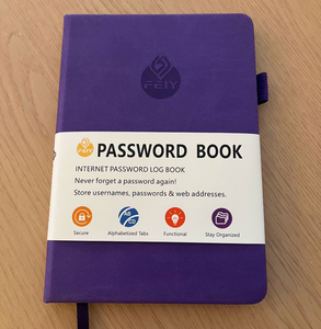 Libro Porta Password A5 da 136 Pagine con Elastico, Agenda Telefoni e Indirizzi in Similpelle Premium, Taccuino in PU Disponibile - Product Image 6