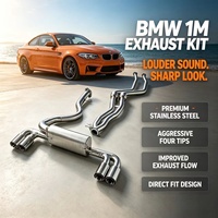 Kit d'échappement Catback Premium en Acier Inoxydable SS304 pour BMW 135i E82 3.0T (2009-2012) – Optimisation des Performances et du Temps de Course – Vente en Gros Usine