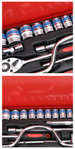 24 <strong>Pieces</strong> <strong>6</strong> Point Hand Tool <strong>Set</strong> 1/2 Inch Ratchet Wrench Socket <strong>Set</strong> - Product Image 3