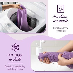 Serviette de yoga antidérapante en silicone à pois, serviette de yoga chaude en microfibre super absorbante et douce, lavable en machine pour exercices de Pilates et de fitness - Product Image 6