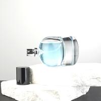 Flacon de parfum en verre cristal vide de forme ronde 30ml 50ml 100ml rechargeable avec pulvérisateur de luxe, diffuseur à bâtonnets et emballage