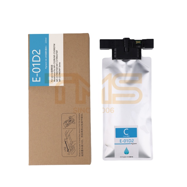TMS T01D1 01D1 T01D2 T01D3 T01D4 Ink Bag Cartridge C13T01D100 C13T01D200 C13T01D300 C13T01D400 for Epson WF-C529R C579R Printer