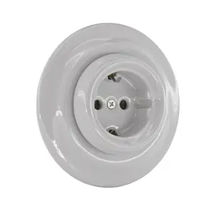 porcelain retro plug wall switches and sockets