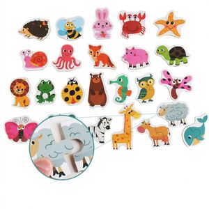 2 Piezas Rompecabezas de Memoria Correctora Progresiva: Animales y Comida - Juegos de Emparejamiento de Animales - Product Image 6