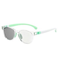 Gafas Unisex para Niños con Filtro de Luz Azul, Precio al por Mayor, Marco de Silicona TR90 Suave, Fotocromáticas, Antirradiación, Lentes Planas para Estudiantes
