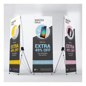 Soporte de Exhibición Portátil para Exteriores con Banner X, Ajustable, para Ferias Comerciales, Kit de Herramientas de Exhibición, Venta al Por Mayor Personalizada - Product Image 1