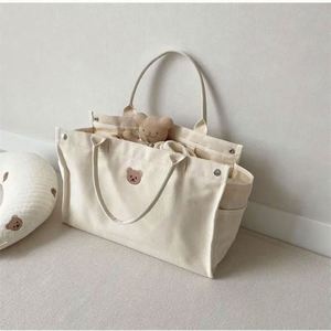 Wholesale Organizer Tote <b>Bag</b> for Diaper Nappy and Daily Essentials Multi Pocket Handbag Messenger <b>Bags</b> <b>Canvas</b> - Product Image 6