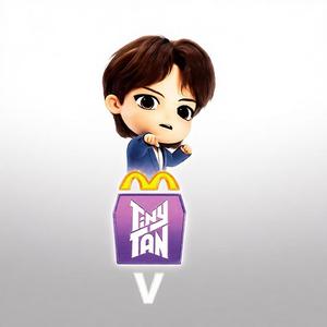 Nueva llegada: Figura Tiny Tan de McDonald's x BTS HAPPYMEAL, artículos Tiny Tan de BTS, Corea del Sur, para todas las edades, Idol Meal - Product Image 1