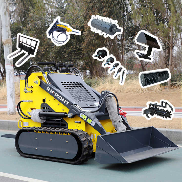 Infront YF380 Mini Skid Steer Loader with 4in1 Bucket