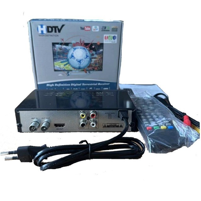 DVB-T2 Android 11 Quad Core Digital TV Set-Top Box with 1080p Support WiFi 802.11ac for Indonesia Russia Africa & Central Asia