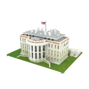 La Casa Blanca 3D rompecabezas para niños bloques de construcción de molde rompecabezas de rompecabezas para niños adultos tecnología juntos