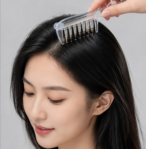 Pettine Applicatore per Cuoio Capelluto di Grande Capacità per Crescita dei Capelli e Cura del Cuoio Capelluto, Dispenser Trasparente per Olio Capillare con Sfera Massaggiante - Product Image 5