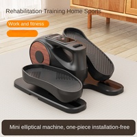 Stepper électrique pour la maison, elliptique de bureau à résistance à air, machine de marche intelligente pliable avec écran LED pour les jambes et les membres inférieurs