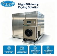 Séchoir à pompe à chaleur DRYTECH à économie d'énergie, capacité 100 kg, 220V/380V, 5,1 kW, pour la déshydratation des fruits