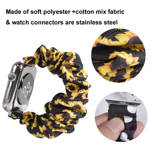 Bracelet de remplacement de poignet en tissu élastique Chouchous colorés Bracelet Bracelet de montre pour <span class=keywords><strong>Apple</strong></span> iWatch Series - Product Image 2