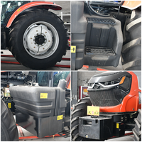 Tracteur agricole 80HP 4x4, tracteur à roues, tracteur compact, mini-tracteur pour travaux agricoles