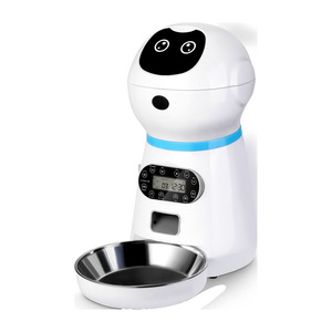Distributeur automatique intelligent pour animaux de compagnie avec plateau amovible en acier inoxydable, hauteur 34,5 cm, pour chiens et chats - Product Image 2