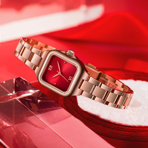 사용자 정의 럭셔리 스테인레스 스틸 여성용 시계 클래식 스포츠 패션 석영 온라인 개인화 된 여성용 시계 포인터 파워 리저브 - Product Image 5