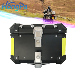 Universal Motorcycle Rear Cargo Trunk Scooter Top Box Storage Luggage Topbox Case