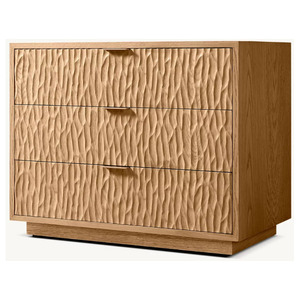 โต๊ะข้างเตียงแบบปิด MELBOURNE rh FURNITURE โต๊ะข้างเตียงสไตล์โมเดิร์นหรูหรา พร้อมลิ้นชัก - Product Image 1