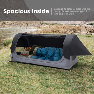 Inflatable Lều Air Rod thoải mái mật độ cao bọt Nệm cắm trại bị đánh cắp chất liệu với hướng dẫn sử dụng máy bơm - Product Image 5