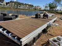 Plateforme flottante en aluminium, ponton, quai, passerelle marine, pont, conception de ponton