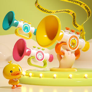 Jouet musical trompette pour bébé, jouet éducatif musical avec chansons et haut-parleurs - Product Image 2