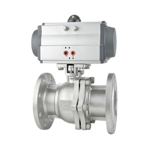 Vanne à boisseau sphérique à double action pneumatique DN40 en acier inoxydable, réversible, avec joint PTFE, marque MINASEN, 1,6 Mpa, Q641F-16P/C - Product Image 2
