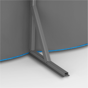 Échelle de <span class=keywords><strong>piscine</strong></span> Starmatrix à plateforme supérieure galvanisée de 0,6 mm, 3/4 marches, cadre <span class=keywords><strong>en</strong></span> A, rails de 29 mm, structure <span class=keywords><strong>en</strong></span> acier - Product Image 4