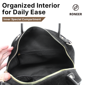 Sac à main pliable portable en PU noir pour femme, imperméable, avec fleurs en perles, fabriqué en Chine, pour collections de marques – Vente en gros - Product Image 3