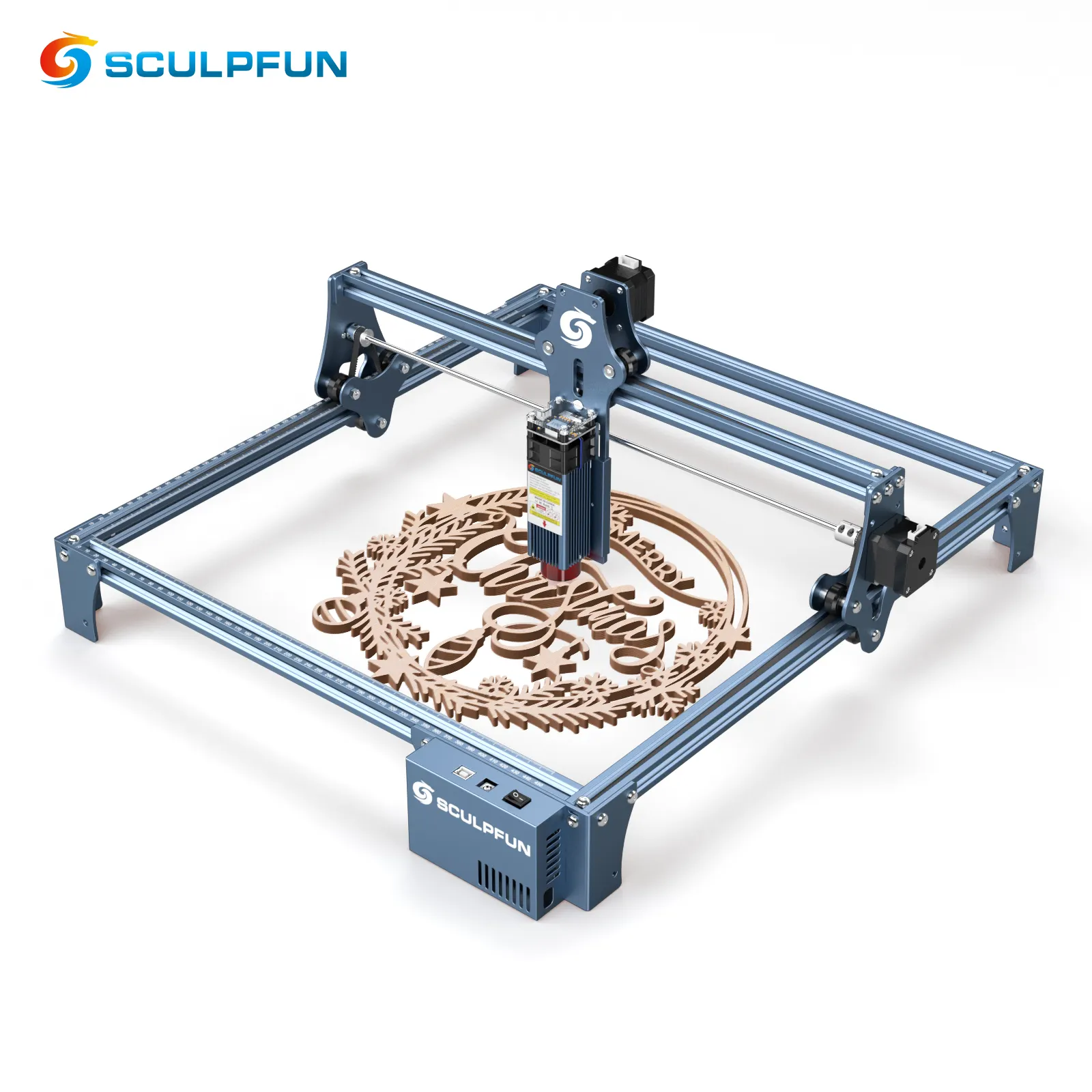 SCULPFUN S9 90W extend portable laser printer for plastic material stamp making machine leather engraving machine