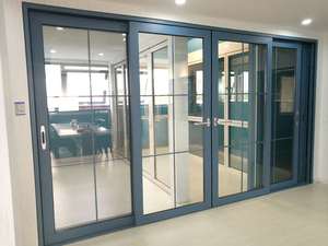 Hàng Châu minglei khung nhôm nâng trượt Patio cửa nhôm nâng cửa trượt cửa sổ Ba Kính - Product Image 3