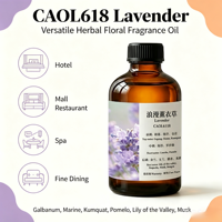 CE01072 Huiles parfumées à la lavande Hebra, huile aromatique florale, certifiée sûre pour les diffuseurs de parfum commerciaux de luxe