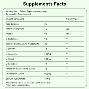 Integratore Sanitario Dismok per Aumento di Massa, Aminoacidi a Catena Ramificata (<span class=keywords><strong>BCAA</strong></span>), L-Glutamina, Proteine del Siero del Latte, Peptidi, Polvere di Creatina - Product Image 2