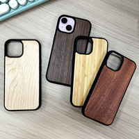 Funda de Teléfono de Madera Real de Lujo, con Logotipo Personalizado OEM, Resistente a Golpes y Caídas, para 13 14 15 16 K70 K80 Pro