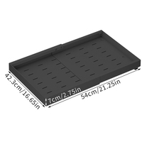 Tiroir de rangement extractible Unho: Organisateur extensible avec rail coulissant Tiroirs coulissants pour épices de cuisine