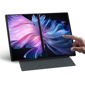 2025 nuevo hecho a medida 13,5 ''pantalla Dual completamente táctil Notebook Laptop <span class=keywords><strong>PC</strong></span> 12th Intel Alder Lake N100 16GB <span class=keywords><strong>DDR5</strong></span> <span class=keywords><strong>RAM</strong></span> 9000mAh procesador - Product Image 4