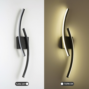 Đèn ngủ hiện đại tối giản Phòng ngủ sáng tạo Phòng khách Đèn LED Bắc Âu siêu sáng Đèn tường nền lối đi - Product Image 3