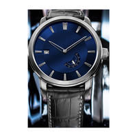 Montres automatiques en acier pour hommes, design et fabrication d'usine, avec calendrier et petite seconde, pour marque privée
