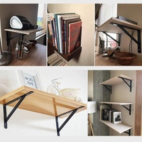 Support triangulaire moderne à angle droit pour étagère murale de cuisine, cadre de support en fer épaissi pour panneau de cloison fixe, usage commercial