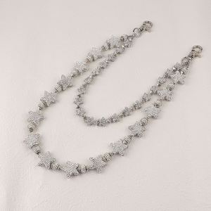 Cadena de Cartera con Diamantes Completos, Estilo Hip Hop, Doble Capa, Cadenas para Jeans, Cadenas de Bolsillo con Pedrería para Mujer - Product Image 2